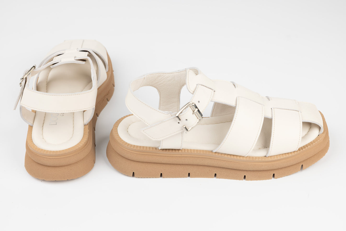 Women's genuine leather sandals DOGATI 065-752 Beige