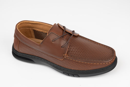 Pantofi barbati piele naturala MELS 71128 Maro