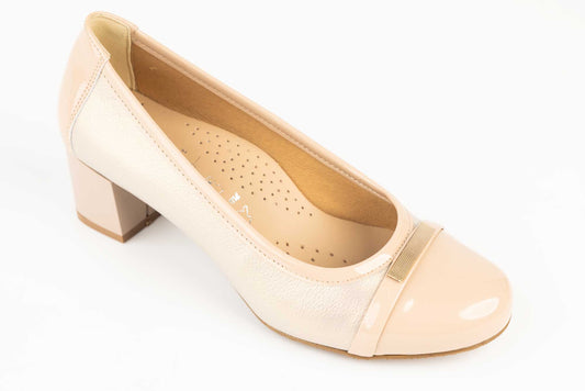 Pantofi dama piele naturală CONHPOL 4062 Bej