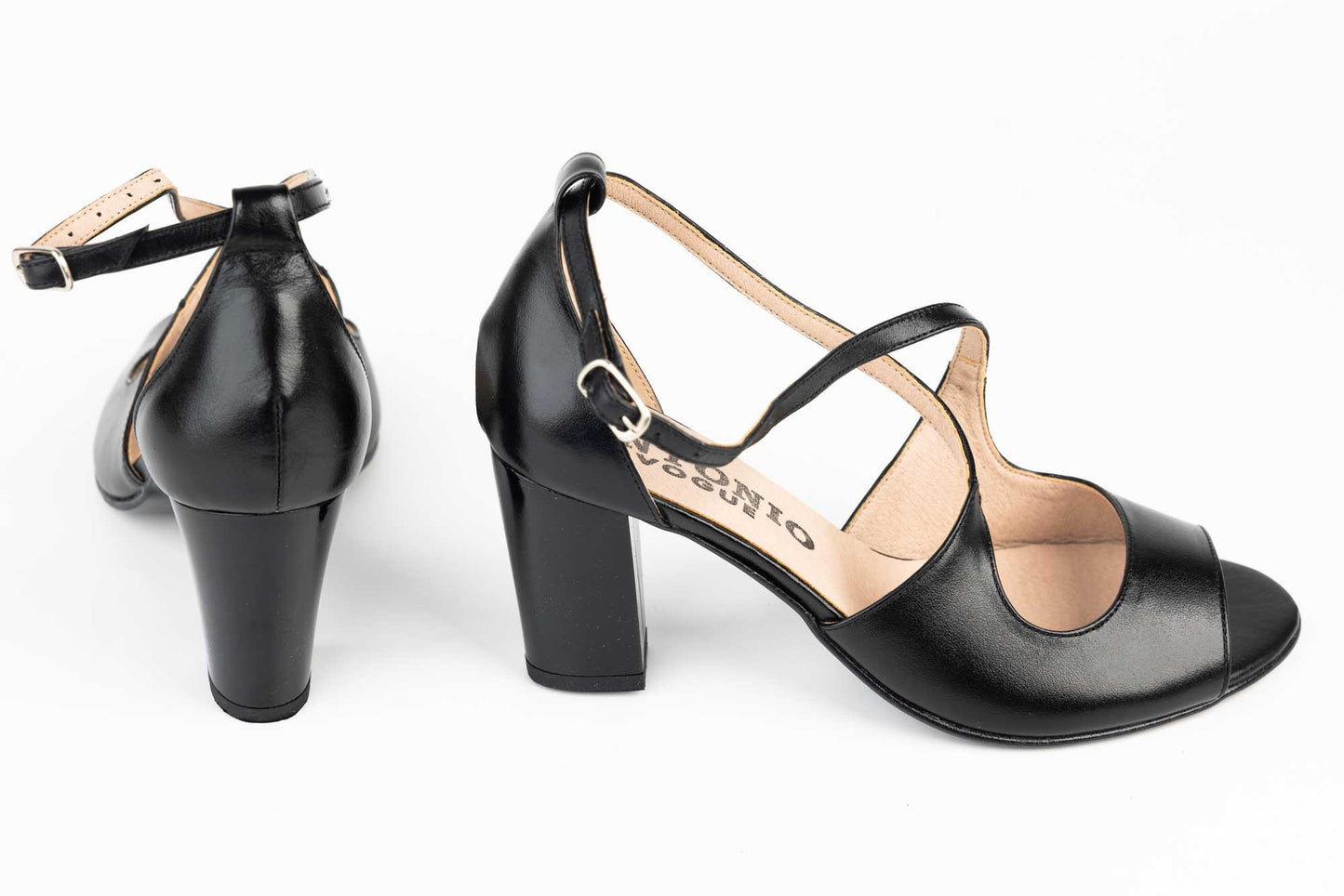 Women's sandals natural leather ANTONIO 14282 N box