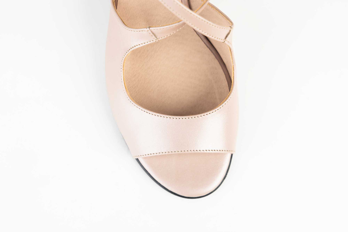 Women's sandals made of genuine leather ANTONIO 14282 Pearl grey