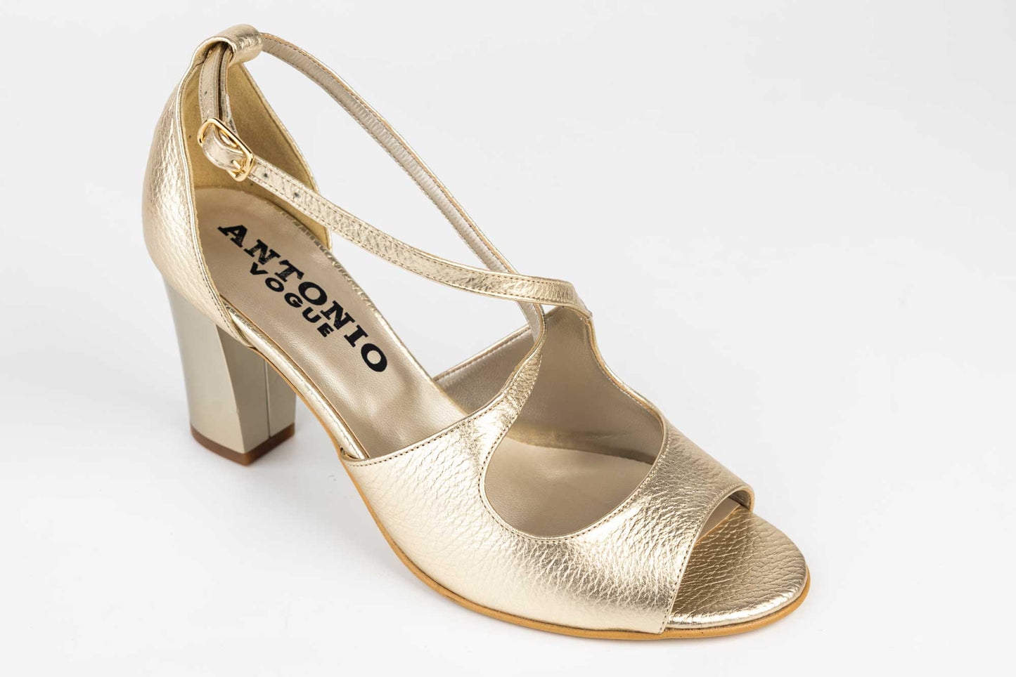 Sandale dama piele naturală ANTONIO 14282 Auriu