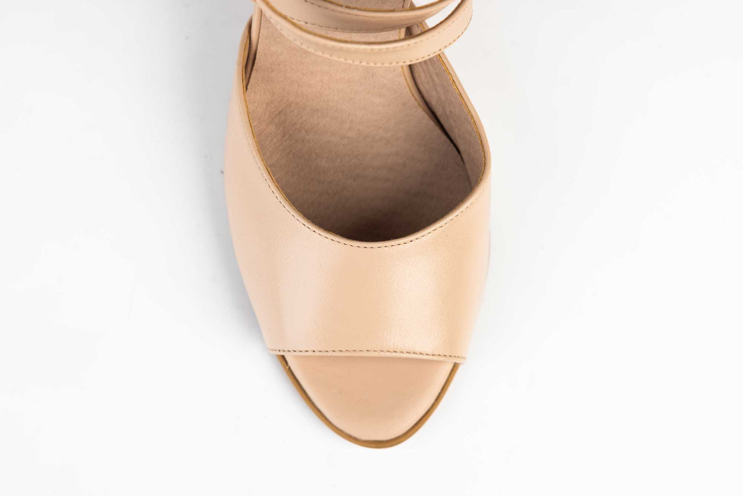 Women's genuine leather sandals ANTONIO 33336 IVORY