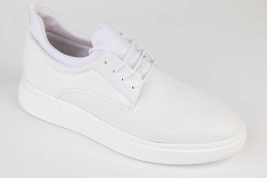 Pantofi barbati casual din piele ecologică CONTEINER SPORT 978 ALB