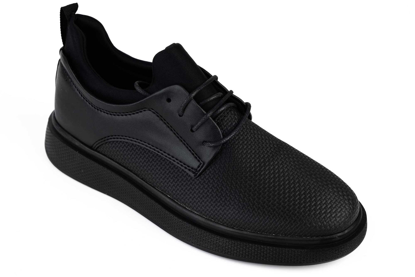 Men's casual shoes made of eco-leather CONTEINER 978 BLACK