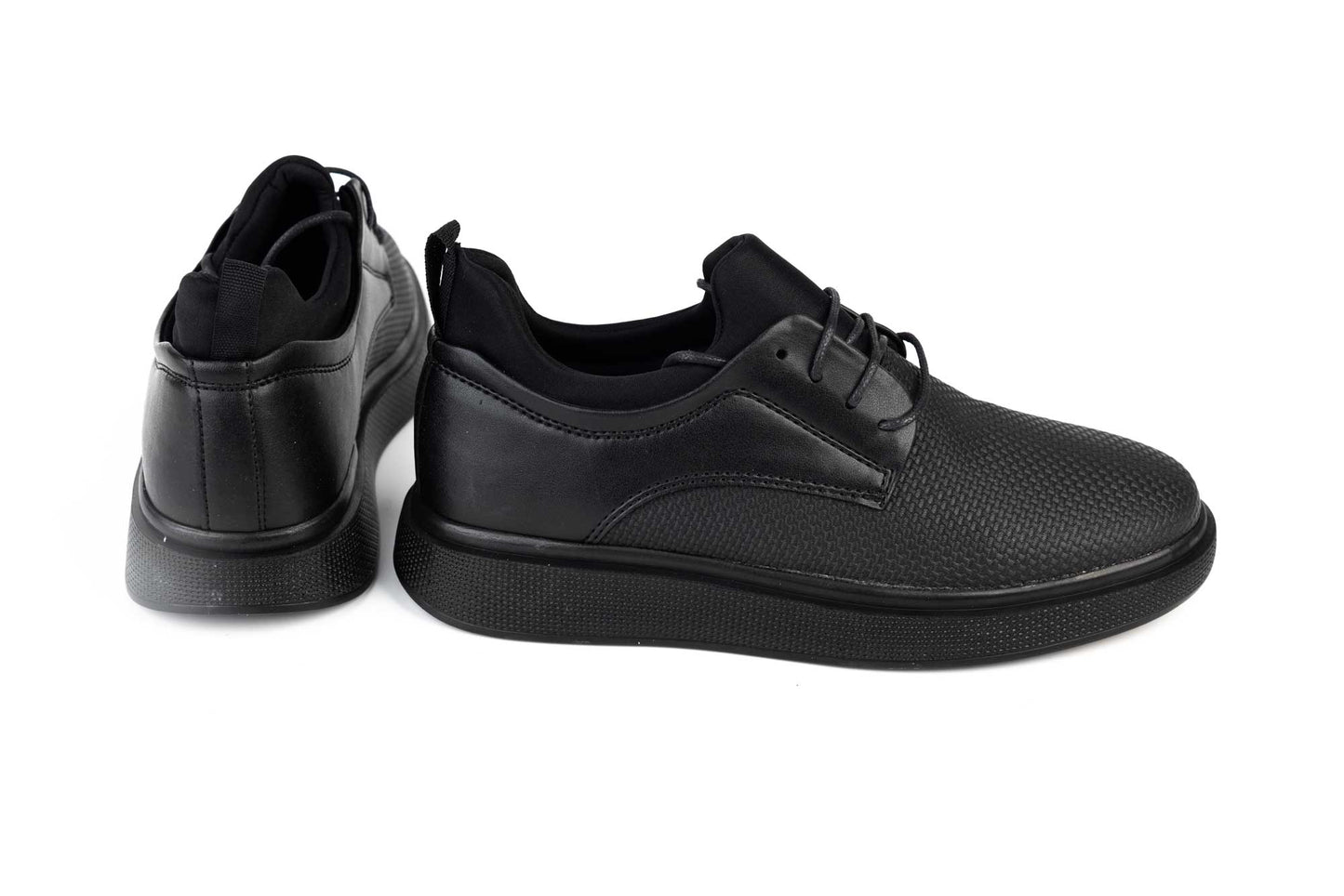 Men's casual shoes made of eco-leather CONTEINER 978 BLACK