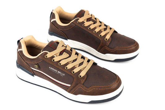 Pantofi barbati piele eco  ARRIGO BELLO  3514 Maro