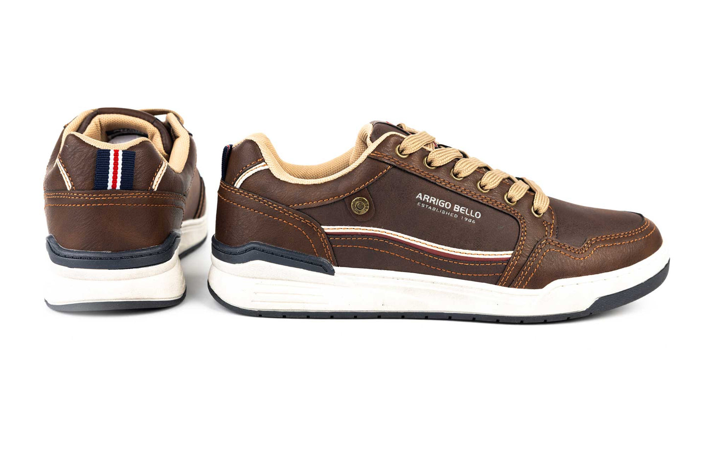 Pantofi barbati piele eco  ARRIGO BELLO  3514 Maro