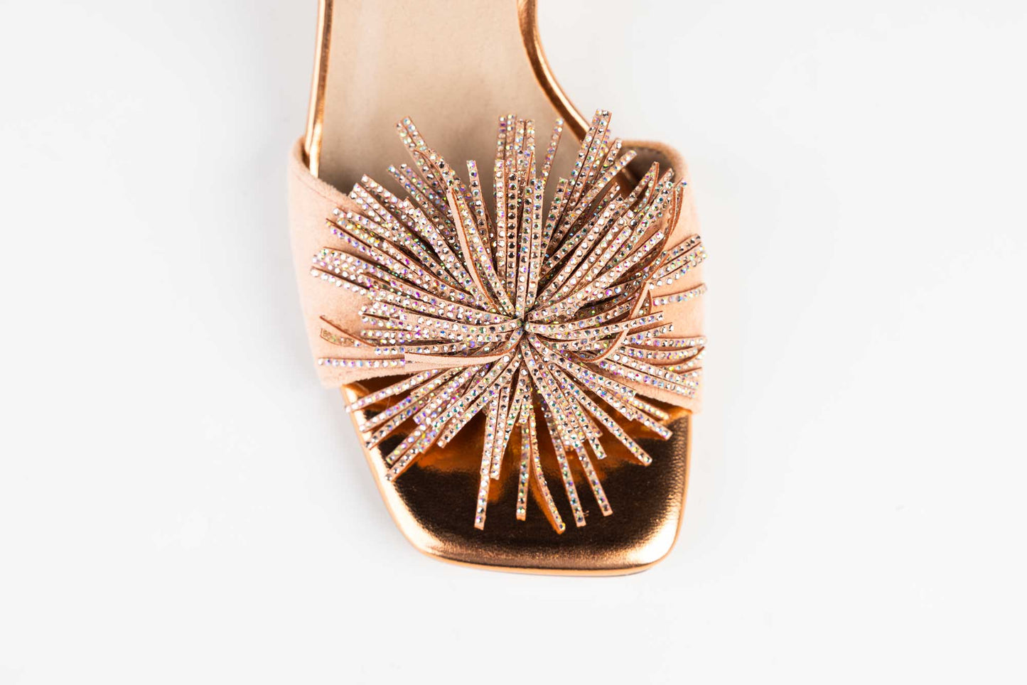 Women's eco-leather sandals MENBUR 24094 Pink velour