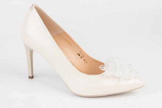Pantofi dama piele naturala SALA 20096 Ivory