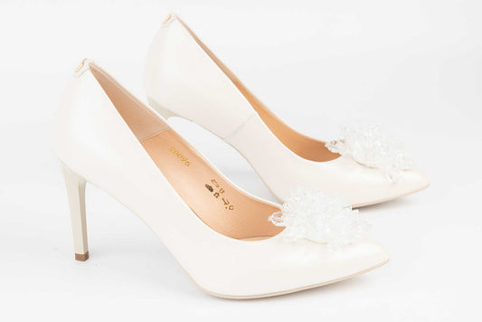 Pantofi dama piele naturala SALA 20096 Ivory