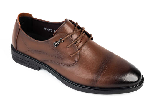 Pantofi barbati piele naturala MELS 16233 Maro
