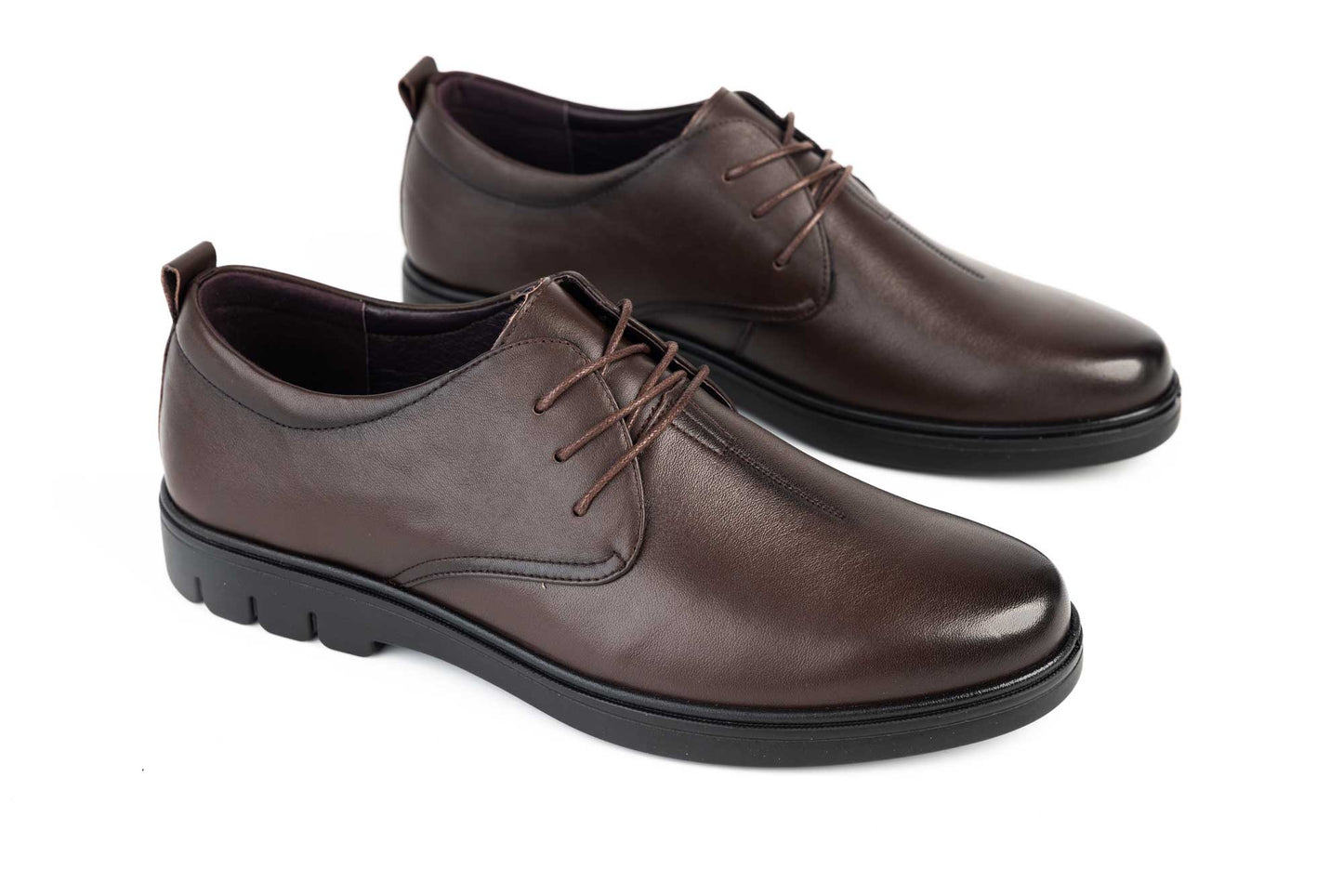 Men's shoes XXL genuine leather MELS 9633 Cofee