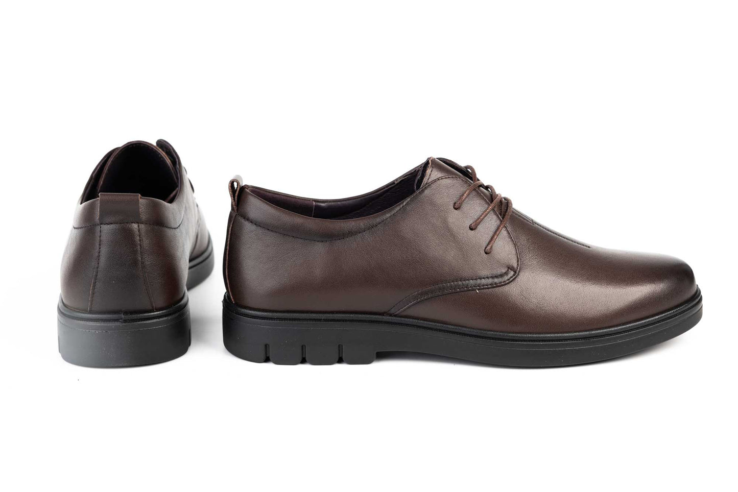 Men's shoes XXL genuine leather MELS 9633 Cofee