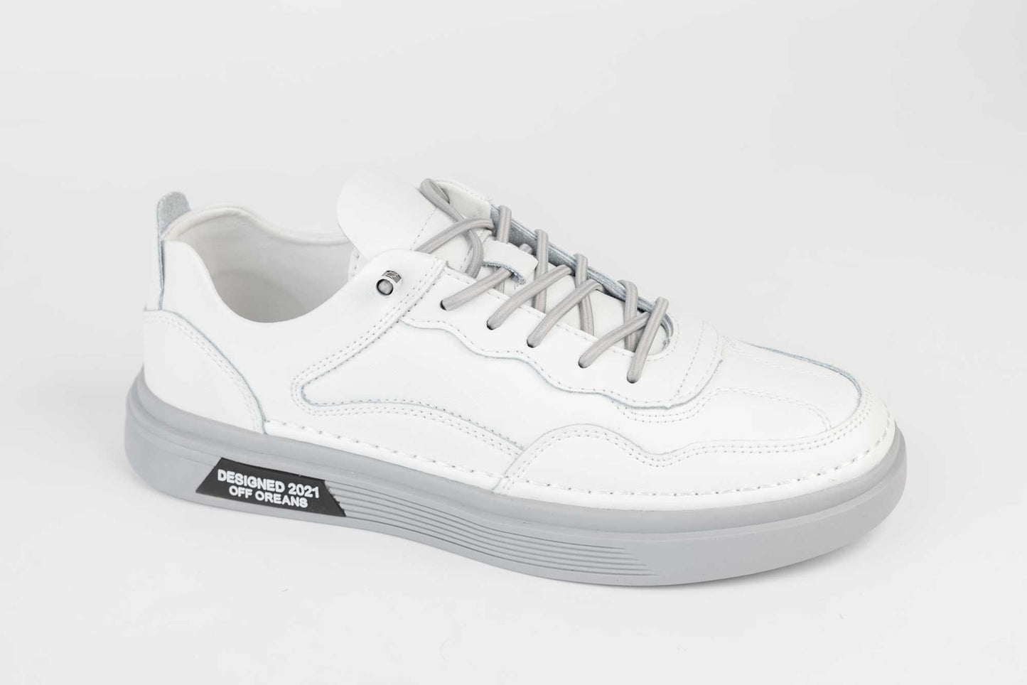 Men's genuine leather shoes MELS 6023 White