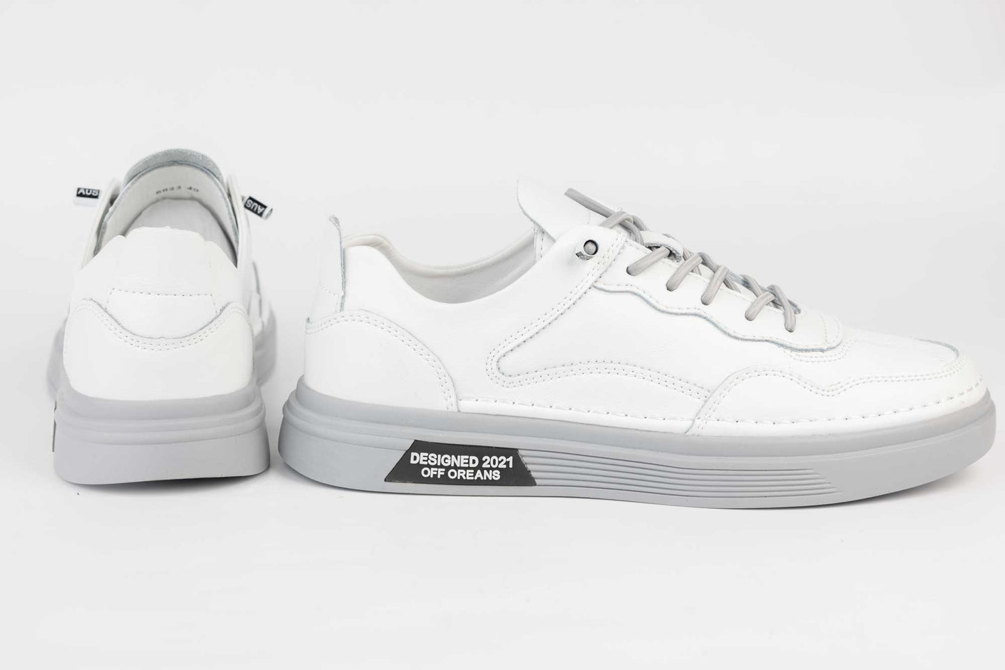 Men's genuine leather shoes MELS 6023 White