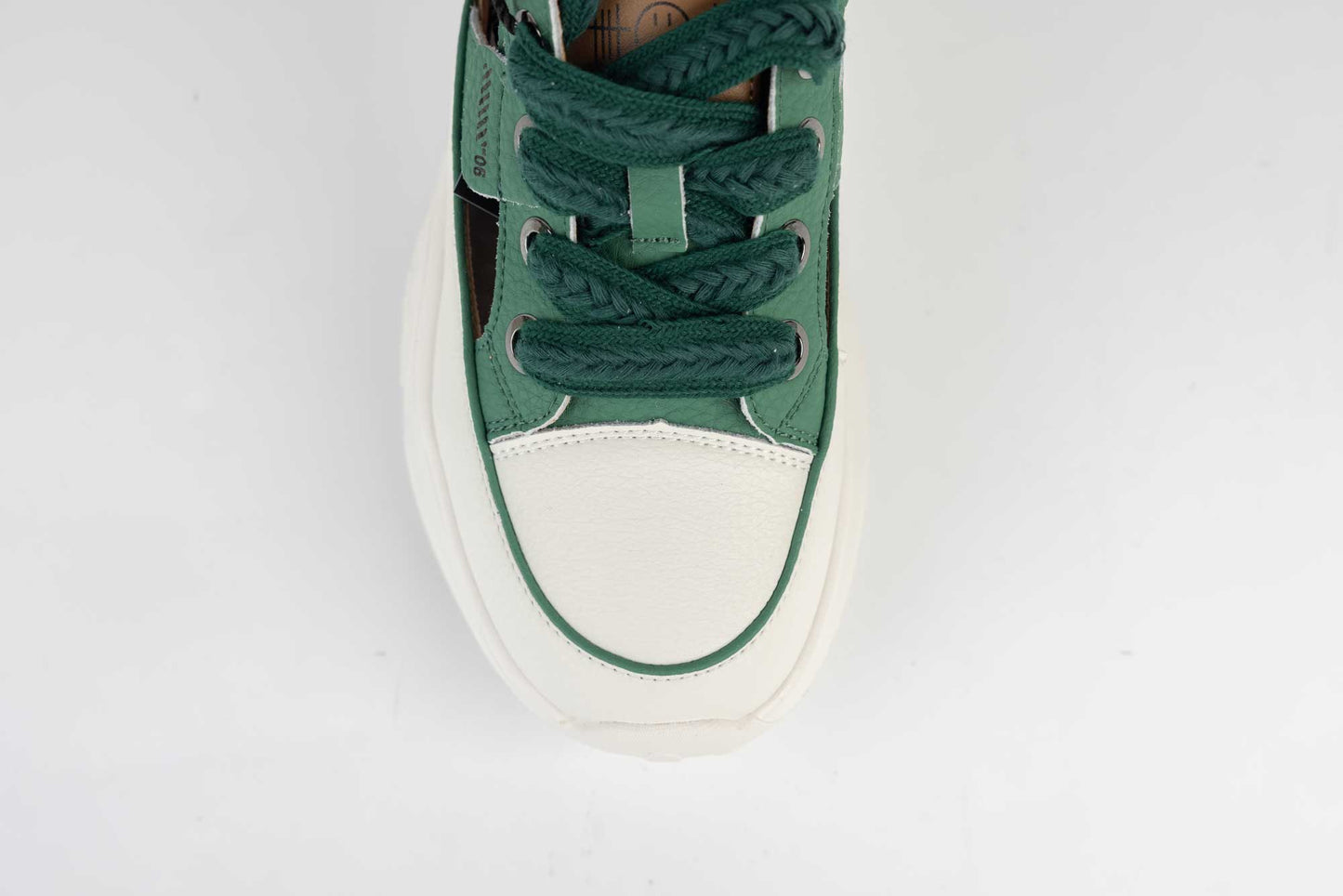 Adidasi dama sport piele naturala FRANCO GERARDO 208 Green decupat