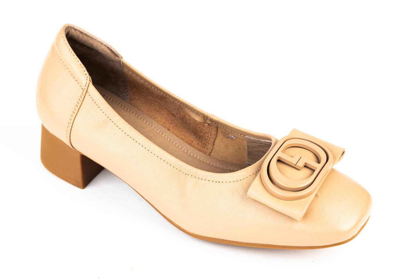 Women's genuine leather shoes BETINA 3326 Beige