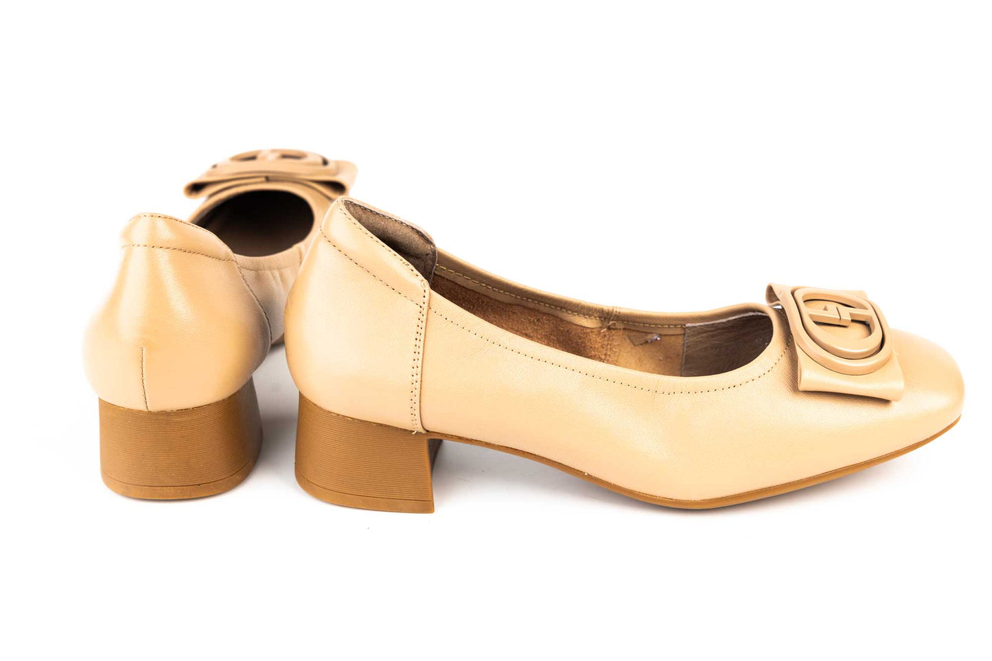 Women's genuine leather shoes BETINA 3326 Beige