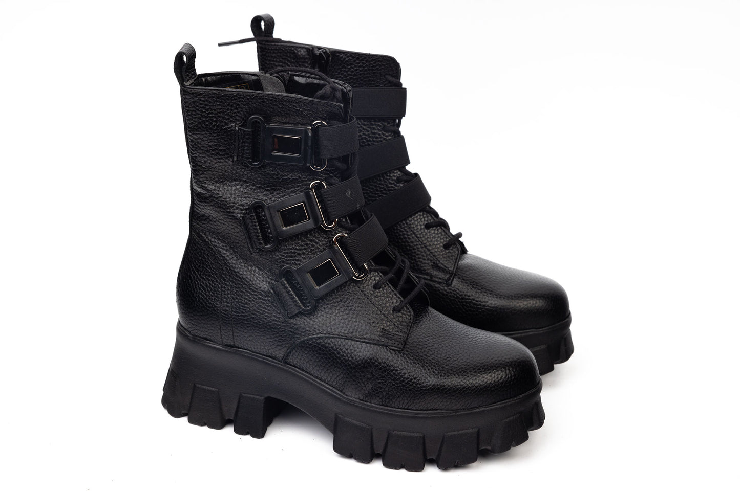 Women's casual boots, natural leather PERLA 1304-2 N box