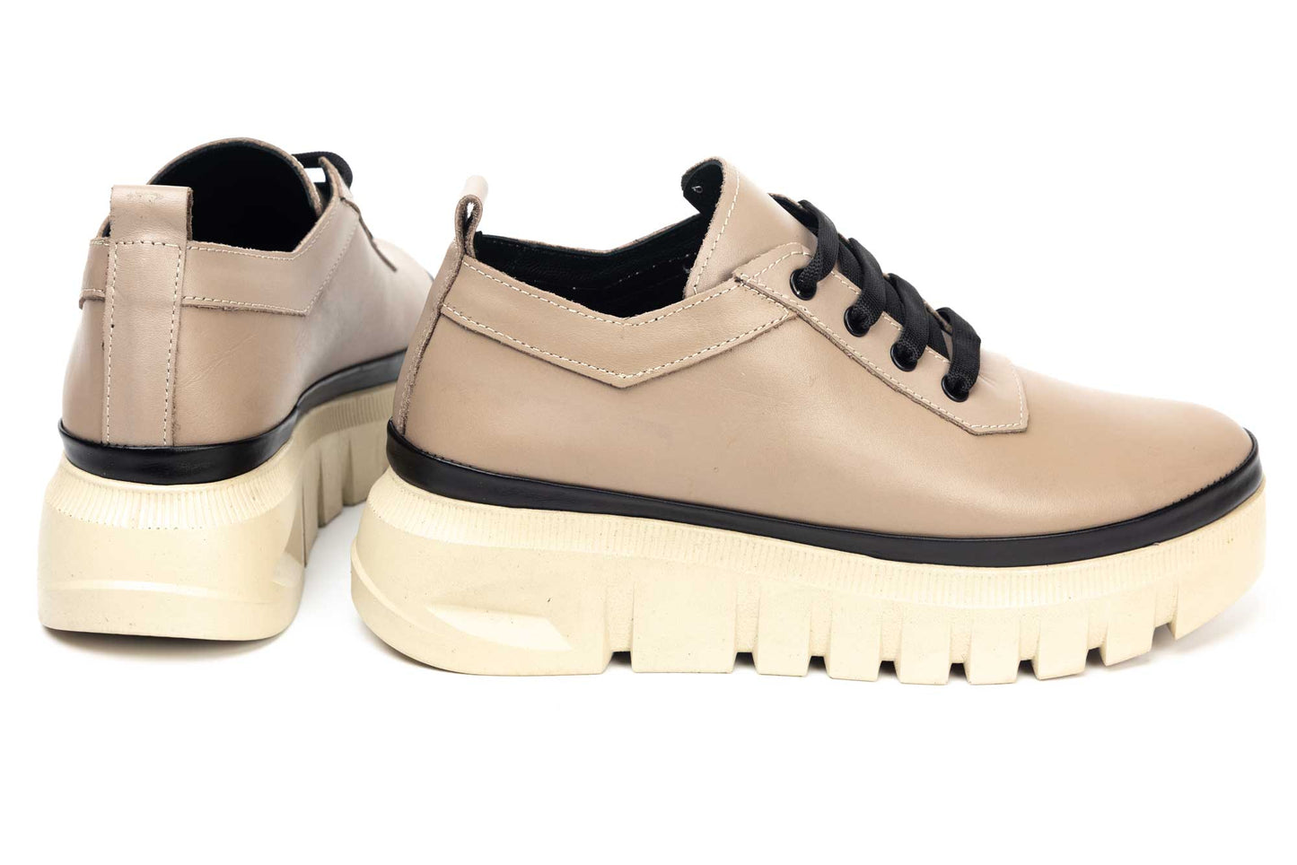 Women's casual shoes made of genuine leather LSD 1552 mink