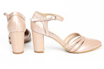 Pantofi dama decupati din piele naturala ANTONIO 34216 grei sidef