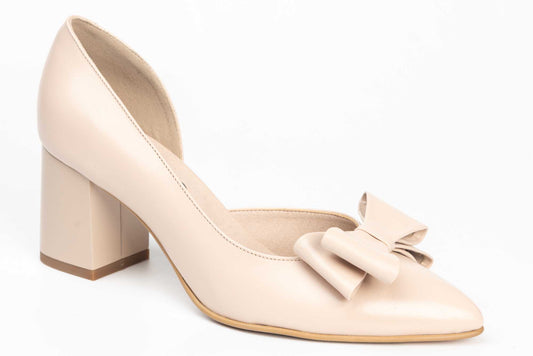 Pantofi dama decupati din piele naturala ANTONIO 4462 roz box