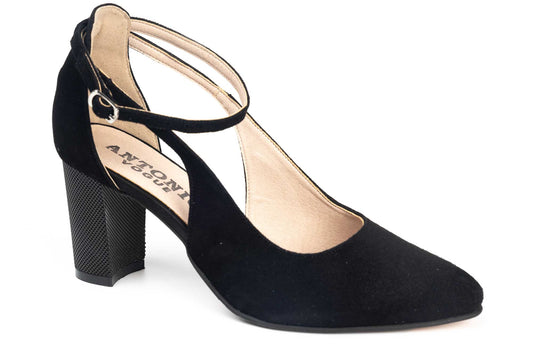 Pantofi dama decupati din piele naturala ANTONIO 31216 N ant