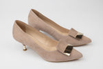 Pantofi piele naturală întoarsă 2982 vizon vel