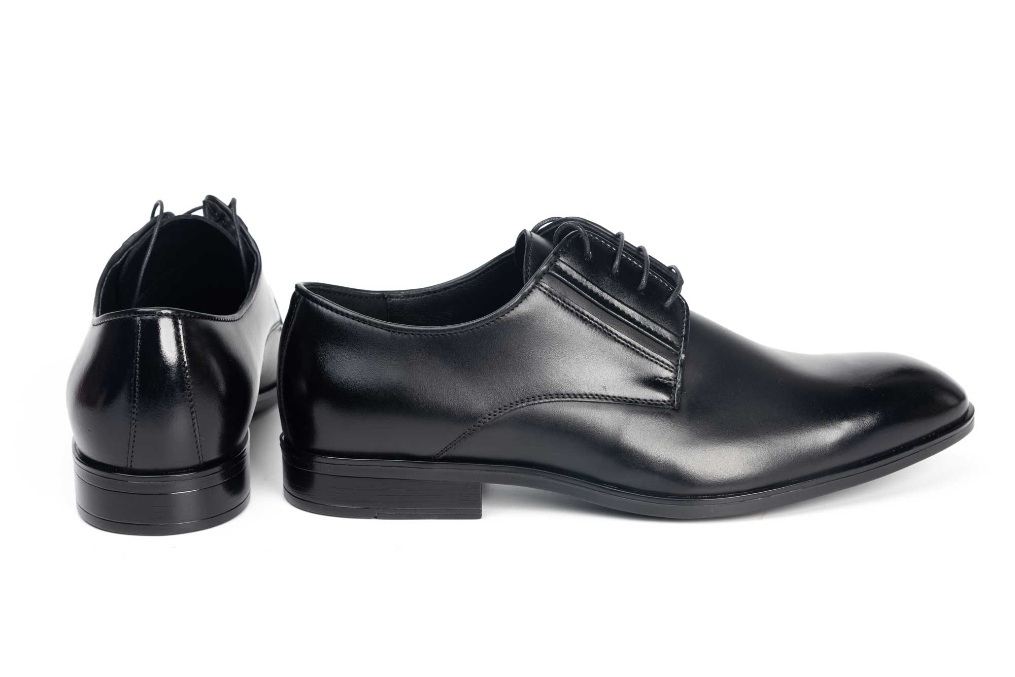 Pantofi barbati din piele naturala 2000 negru