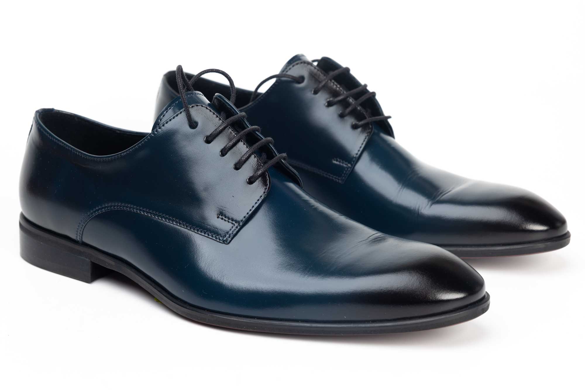 Pantofi barbati din piele naturala 8520 blue