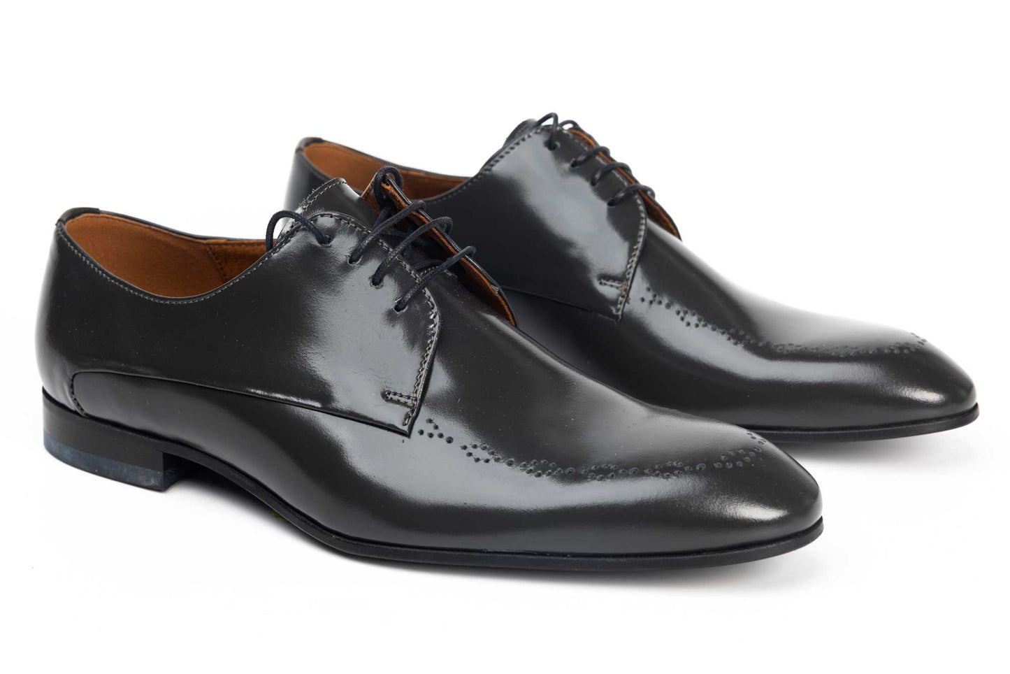 Pantofi barbati din piele naturala CONHPOL 8166 gri