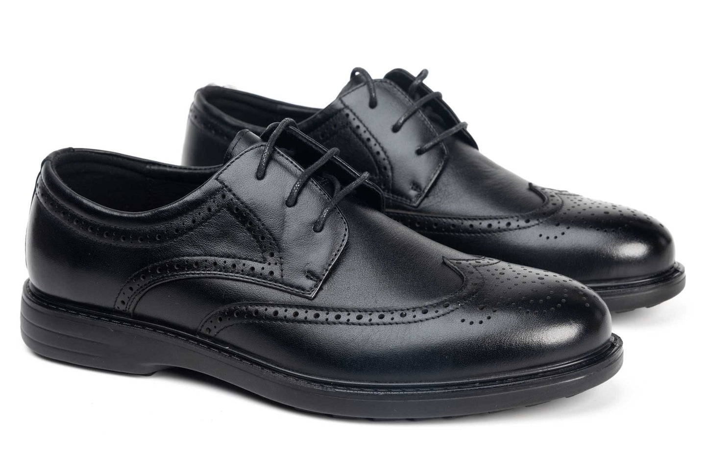 Men's genuine leather shoes ELDEMAS 7375 black