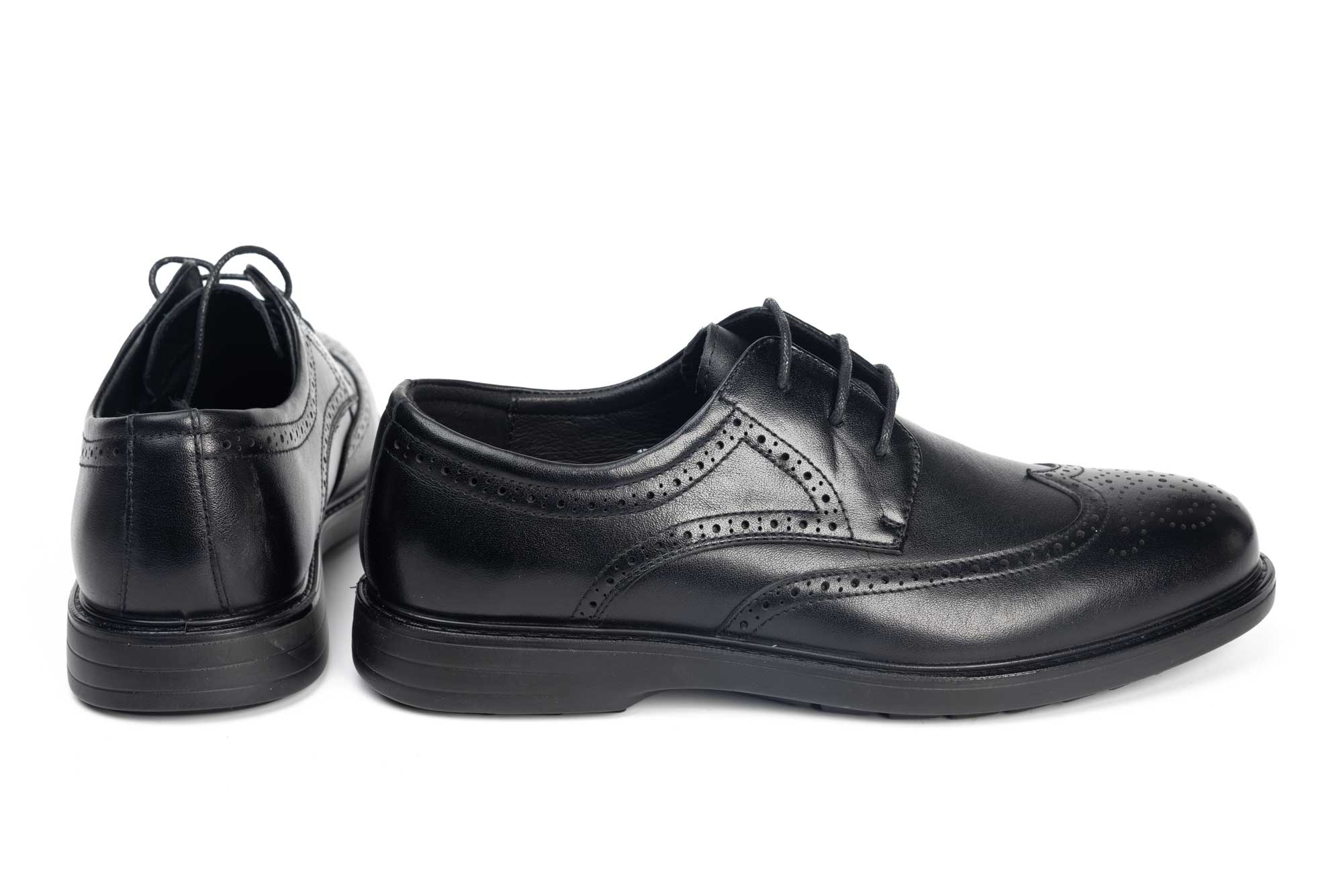 Pantofi barbati din piele naturala 7375 negru