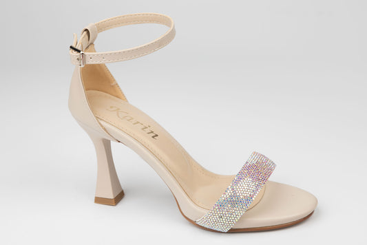 Sandale dama piele ecologică premium KARIN 502 Crem