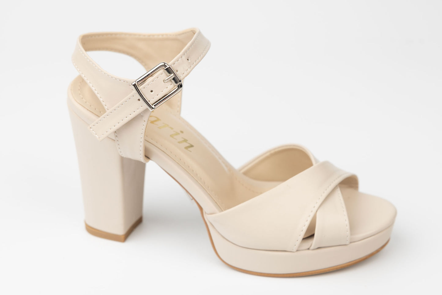Sandale dama piele ecologica KARIN 6294 Crem box