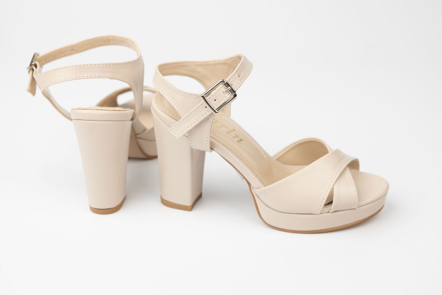 Sandale dama piele ecologica KARIN 6294 Crem box