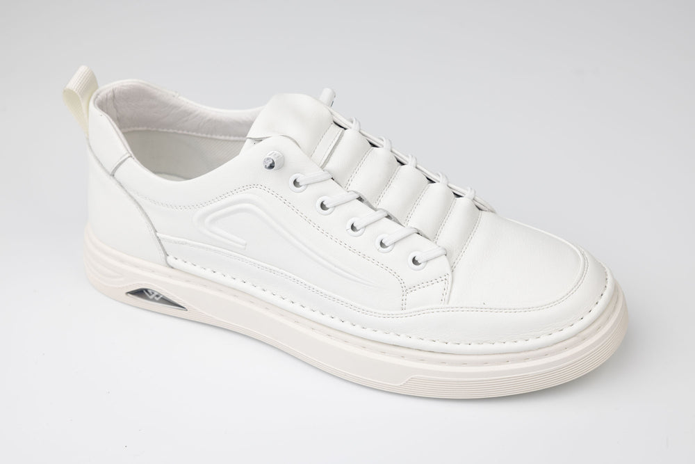 Pantofi casual unisex piele naturală FRANCO GERARDO 25513 Alb