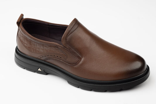 Pantofi barbati piele naturală MELS 91859 Maro