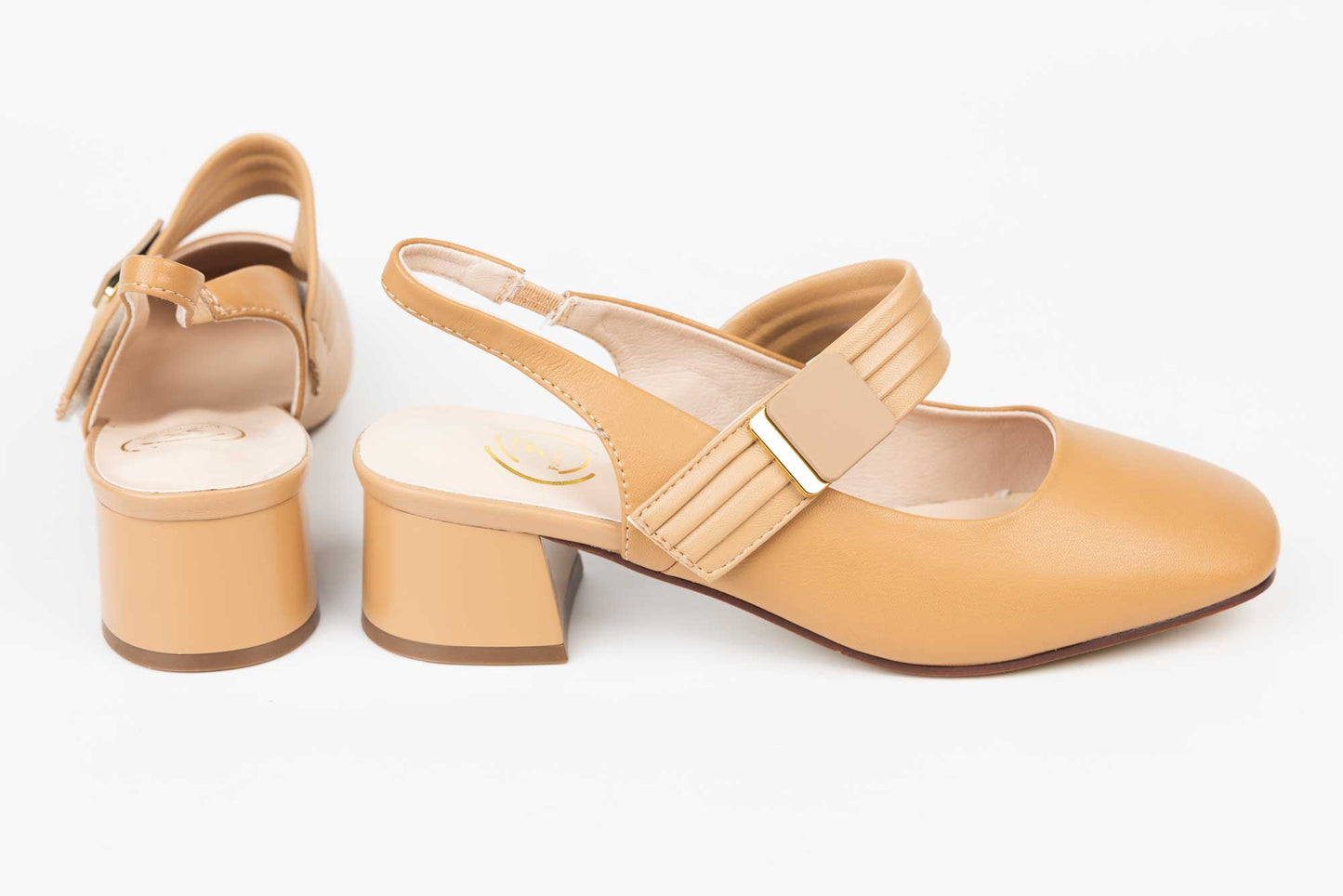 Women's genuine leather shoes FORMAZIONE dec 23066 Apricot