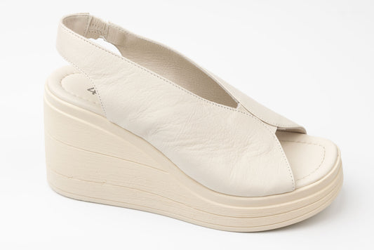 Women's genuine leather sandals LSD 47 Beige