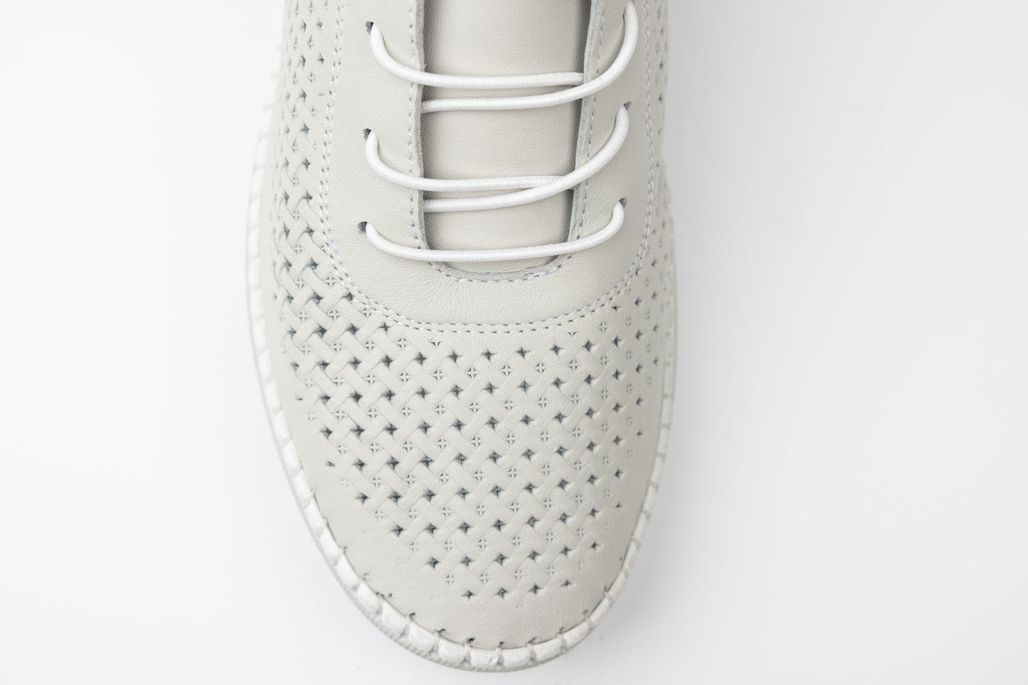 Pantofi dama piele naturală perforata GREEN SPORT 110 Gri