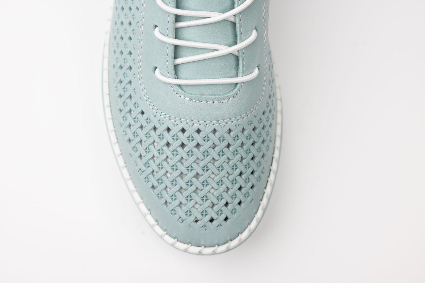 Pantofi dama piele naturală perforata GREEN SPORT 110 Verde