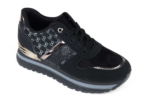 Adidasi dama piele ecologica M-M 52 negru