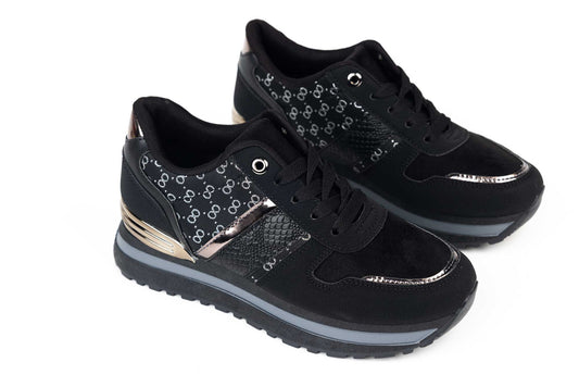 Adidasi dama piele ecologica M-M 52 negru