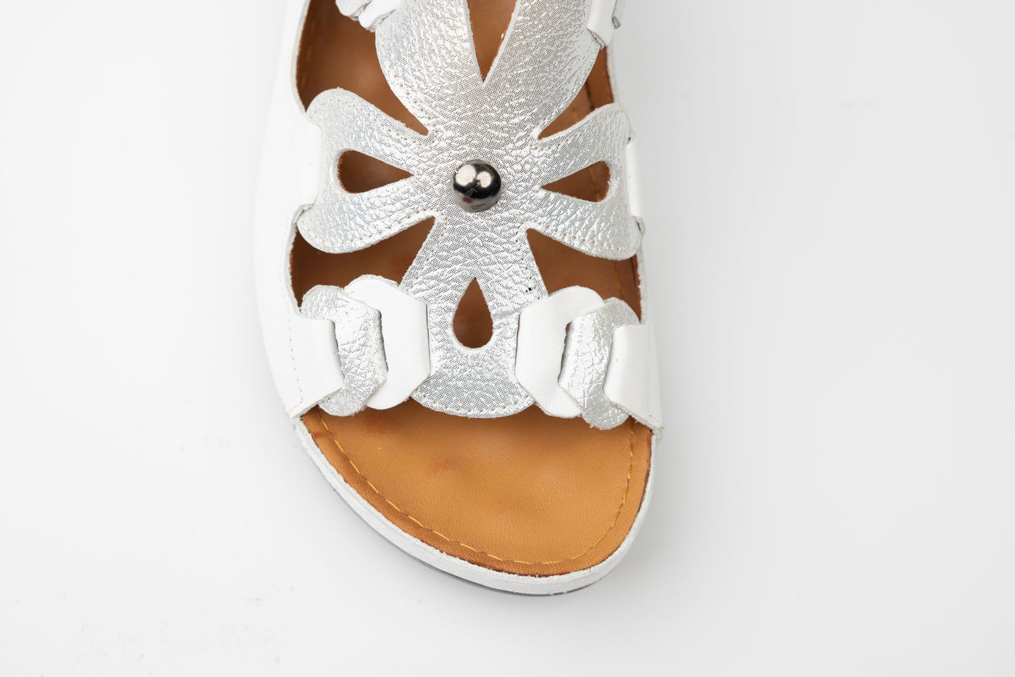 Saboti dama piele naturală LSD 303 Alb