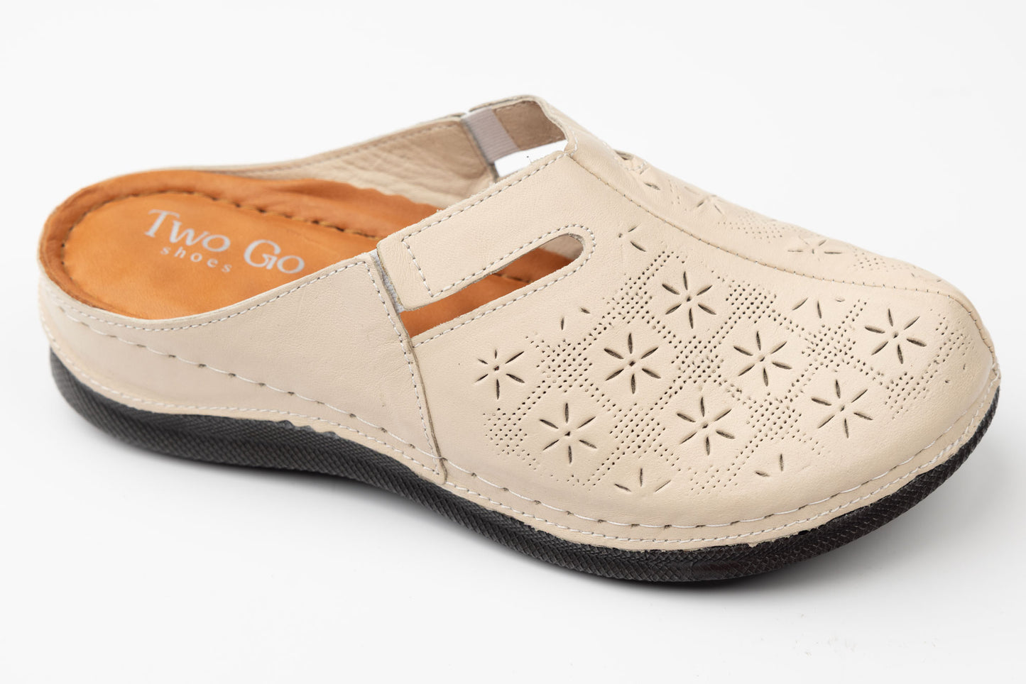 Saboti dama piele naturală TWOGO 946 Bej