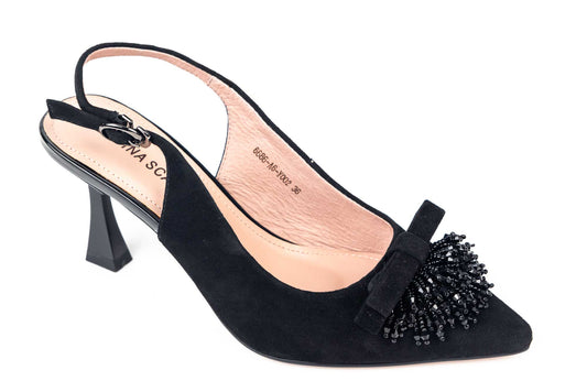 Pantofi dama piele naturala intoarsa BETINA 6686 N vel