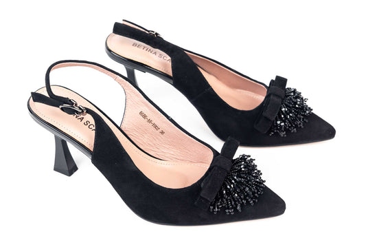 Pantofi dama piele naturala intoarsa BETINA 6686 N vel