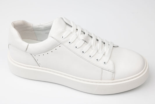 Men's casual genuine leather shoes FRANCO GERARDO 921-1 White